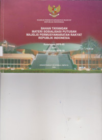 Image of BAHAN TAYANGAN MATERI SOSIALISASI PUTUSAN MPR RI