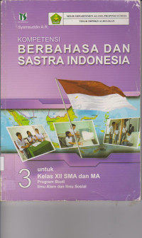 Image of BERBAHASA DAN SASTRA INDONESIA 3