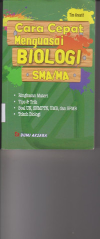 Image of CARA CEPAT MENGUASAI BIOLOGI SMA/MA