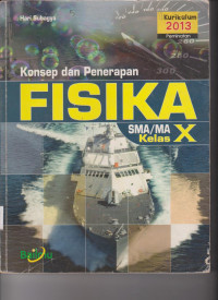 Image of KONSEP DAN PENERAPAN FISIKA SMA/MA KELAS X