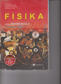 Image of FISIKA UNTUK SMA/MA KELAS X KURIKULUM 2013