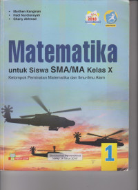 Image of MATEMATIKA UNTUK SISWA SMA/MA KELAS X