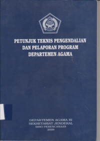 Image of PETUNJUK TEKNIS PENGENDALIAN DAN PELAPORAN PROGRAM DEPARTEMEN AGAMA