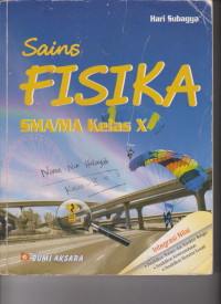 Image of SAINS FISIKA SMA/MA KELAS X